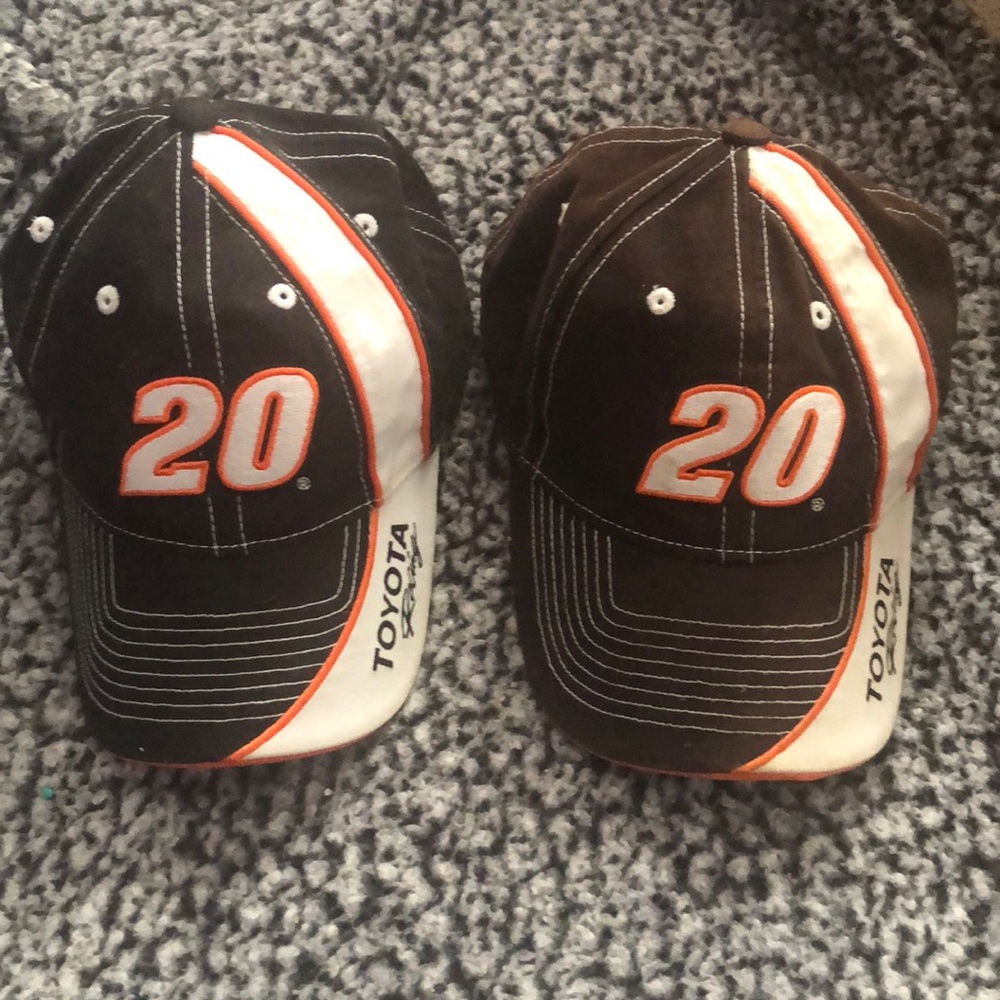 NASCAR bundle of 2 vintage Toyota racing hats #20